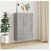 Image de Buffet haut sonoma gris 69,5x31x115 cm bois d'ingénierie