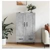 Image de Buffet haut gris béton 69,5x31x115 cm bois d'ingénierie830320
