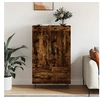 Image de Buffet haut chêne fumé 69,5x31x115 cm bois d'ingénierie830321