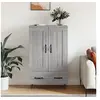 Image de Buffet haut sonoma gris 69,5x31x115 cm bois d'ingénierie830322