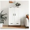 Image de Buffet haut blanc brillant 69,5x31x115 cm bois d'ingénierie830334