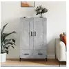 Image de Buffet haut gris béton 69,5x31x115 cm bois d'ingénierie830336