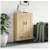 Image de Buffet Haut, Armoire Latérale, Meuble avec Rangement, Organisateur de Salon Salle de Séjour, Moderne, Chêne Sonoma Bois d'Ingénierie
