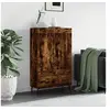 Image de Buffet Haut, Armoire Latérale, Meuble avec Rangement, Organisateur de Salon Salle de Séjour, Moderne, Chêne Fumé Bois d'Ingénierie
