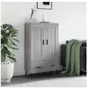 Image de Buffet Haut, Armoire Latérale, Meuble avec Rangement, Organisateur de Salon Salle de Séjour, Moderne, Sonoma Gris Bois d'Ingénierie 830346