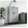 Image de Buffet haut gris béton 69,5x31x115 cm bois d'ingénierie830352