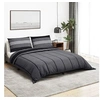 Image de Ensemble de housse de couette gris foncé 200x200 cm Coton 136418