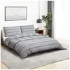 Image de Ensemble de housse de couette Gris 260x240 cm Coton