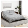 Image de Ensemble de housse de couette Gris 260x240 cm Coton