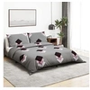 Image de Ensemble de housse de couette Gris 200x220 cm Coton 136472
