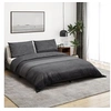 Image de Ensemble de housse de couette gris foncé 140x200 cm Coton