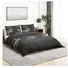 Image de Ensemble de housse de couette Noir 200x220 cm Coton 136532