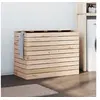 Image de Panier à linge 88,5x44x66 cm bois massif de pin 832319