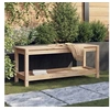 Image de Banc de jardin - - 108x35x45 cm - Bois massif de pin - 2 personnes - Naturel