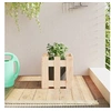 Image de Jardinière avec design de clôture 30x30x30 cm pin massif 832442