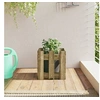 Image de Jardinière avec design de clôture 30x30x30 cm pin imprégné 832446