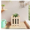 Image de Jardinière avec design de clôture 40x40x40 cm pin massif 832447