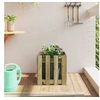 Image de Jardinière avec design de clôture 40x40x40 cm pin imprégné 832451