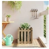 Image de Jardinière avec design de clôture 50x50x50 cm pin imprégné 832456