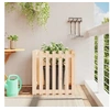 Image de Jardinière avec design de clôture 70x70x70 cm pin massif 832462