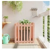 Image de Jardinière avec design de clôture 70x70x70 cm douglas massif 832465