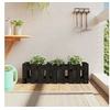 Image de Lit surélevé de jardin design de clôture 100x30x30cm pin massif 832474
