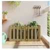 Image de Lit surélevé de jardin design de clôture bois de pin imprégné 832481