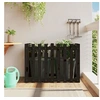 Image de Lit surélevé de jardin design de clôture 100x50x70cm pin massif 832484