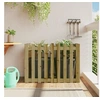 Image de Lit surélevé de jardin design de clôture bois de pin imprégné 832486
