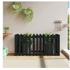 Image de Lit surélevé de jardin design de clôture 150x50x70cm pin massif 832499