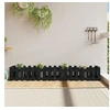 Image de Lit surélevé de jardin design de clôture 200x30x30cm pin massif 832504