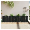 Image de Lit surélevé de jardin design de clôture 200x50x50cm pin massif 832509