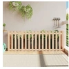 Image de Lit surélevé de jardin design de clôture 200x50x70cm pin massif 832512