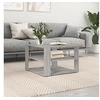 Image de Table basse sonoma gris 59,5x59,5x40 cm bois d'ingénierie 834255