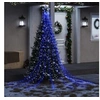 Image de Guirlande de Sapin de Noël 320 LED, Guirlande Lumineuse d'Arbre avec 8 Modes, Décoration de Fenêtre de Fête Mariage, Moderne, Bleu