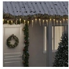 Image de Guirlande lumineuse à glaçons Noël 100 LED blanc acrylique PVC, guirlande lumineuse à glaçons d'extérieur, lumière scintillante du glaçon, lumière de