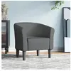 Image de Chaise cabriolet gris foncé tissu