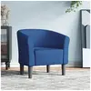 Image de Chaise cabriolet bleu tissu