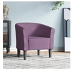 Image de Chaise cabriolet violet tissu