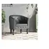 Image de Chaise cabriolet gris similicuir