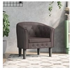 Image de Chaise cabriolet marron similicuir