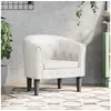 Image de Chaise cabriolet blanc similicuir
