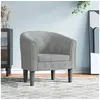 Image de Chaise cabriolet gris clair velours