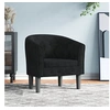 Image de Chaise cabriolet noir velours