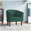 Image de Chaise cabriolet de massage vert foncé velours