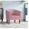 Image de Fauteuil rose velours