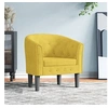 Image de Fauteuil jaune velours