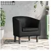 Image de Fauteuil noir similicuir