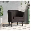 Image de Fauteuil marron similicuir