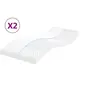 Image de Matelas mousse 2x90x190 cm accueil ferme soutien souple epaisseur 10 cm 7 zones housse de matelas